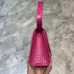 Balenciaga Hourglass Handbag In Dark Pink, For Women, Women's Bags 9.8in/25cm