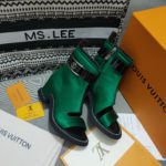 Louis Vuitton Women's Moonlight Ankle Boot Green For Women LV 1AA0IT