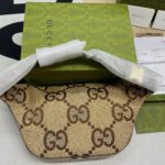 Gucci Jumbo GG Belt Bag Camel And Ebony Jumbo GG Canvas For Women  15.3in/39cm GG 696031 UKMDG 2570