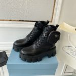 Prada Monolith And Nylon Fabric Boots Black For Women 2.2in/55mm PRD 1T255M_3LJS_F0002_F_B055