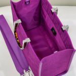 Fendi Sunshine Medium Purple FF fabric shopper Bag For Woman 31cm/12in 8BH386AHWCF037T