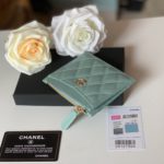 Chanel Flat Card Holder Mint Bag For Women 11.5cm/4.5in
