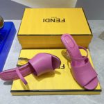 Fendi First Dark Pink High-Heeled Sandals For Women