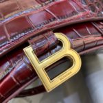 Balenciaga Hourglass XS Handbag In Dark Red, For Women, Women's Bags 7.4in/19cm