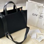 Givenchy Medium G Tote Shopper Bag Canvas Black For Women, Women's Handbags, Shoulder Bags 14.5in/37cm GVC 