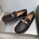 Gucci Men's Loafer With Interlocking G Horsebit Dark Brown For Men ‎655519 1XO00