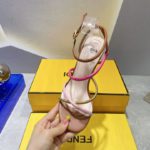 Fendi First Pink Nappa High-Heeled Sandals For Women 8X8274AHIUF1GZU