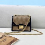 Fendi Small Kan U Black and Brown Bag For Woman 19cm/7.5in485