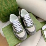 Gucci Men's GG Sneaker Green And Gray Supreme For Men 700641 UPG90 1282