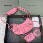 Balenciaga Le Cagole XS Shoulder Bag In Pink, For Women, Women's Bags 10.2in/26cm