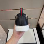 Gucci Men's Slip-On Sneaker With Bees Black For Men 407364 AXWB0 1076