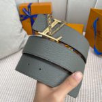 Louis Vuitton Iconic Reversible LV Belt Grey LV Women Belt