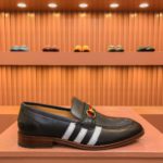 Gucci x Adidas Men's Loafers Black For Men GG Shoes ‎702284 1DOQ0 1061