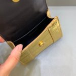 Balenciaga Hourglass Mini Handbag With Chain In Gold, For Women, Women's Bags 4.7in/12cm 6646761S49M8005