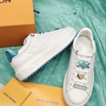 Louis Vuitton Women's Time Out Sneaker Blue For Women LV 1AADNP