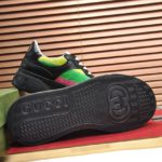 Gucci Men's Sneaker With Multicolored Stripes Black For Men ‎669582
