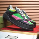 Gucci Men's Sneaker With Multicolored Stripes Black For Men ‎669582