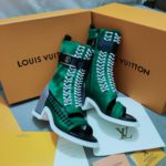 Louis Vuitton Women's Moonlight Line Boots Green For Women LV 1AA0LB