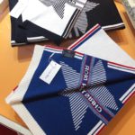 Dior Dioralps Reversible White/Blue Wool and Cashmere Scarf 200cm/79in