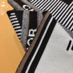 Dior Dioralps Reversible White/Black Wool and Cashmere Scarf 200cm/79in