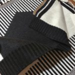 Dior Dioralps Reversible White/Black Wool and Cashmere Scarf 200cm/79in