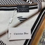 Dior Dioralps Reversible White/Black Wool and Cashmere Scarf 200cm/79in