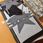 Dior Dioralps Reversible White/Black Wool and Cashmere Scarf 200cm/79in