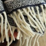 Dior Oblique Navy Blue Cashmere Scarf 200cm/79in
