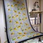 Gucci Cashmere Flower Printed Patterns Multicolor in Black Scarf 150cm/71in