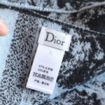 Dior Silk Square Dark Blue Scarf 150cm/71in