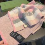 Gucci Wool Multicolor Line in Grey and Pink Scarf 150cm/71in