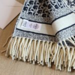 Dior Oblique Square Navy Blue Silk Twill Scarf 150cm/59in