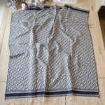 Dior Oblique Square Navy Blue Silk Twill Scarf 150cm/59in