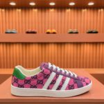 Gucci x Adidas Men's With GG Sneakers Pink For Men ‎707850