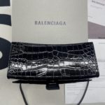 Balenciaga Hourglass Small Handbag In Black, For Women, Women's Bags 9in/23cm
