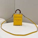 Fendi Sunshine Shopper Yellow Mini Bag For Woman 13cm/5in