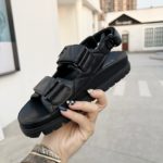 Prada Padded Nappa Sandals Black For Women 0.8in/20mm PRD 1X721M_038_F0002_F_020