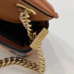Fendi Baguette Chain Brown and Black Bag For Woman 19cm/7.5in