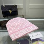 Dior Pompom Beanie In Pink