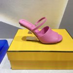 Fendi First Dark Pink High-Heeled Sandals For Women
