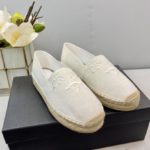 Prada Linen Espadrilles White For Women 0.8in/20mm PRD