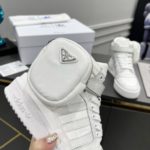 Prada Adidas For Prada Re-Nylon Forum High Top Sneakers White For Women 1.6in/40mm PRD 2TG193_3LJX_F01CD