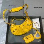 Balenciaga Le Cagole XS Shoulder Bag In Yellow, For Women, Women's Bags 10.2in/26cm