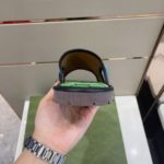 Gucci Men's GG Supreme Slide Sandal Blue And Green For Men ‎624879