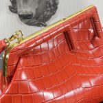 Fendi First Small Orange Crocodile Bag For Woman 26cm/10in