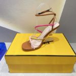 Fendi First Pink Nappa High-Heeled Sandals For Women 8X8274AHIUF1GZU