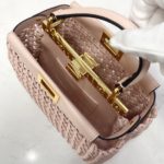 Fendi Peekaboo Mini Pale Pink Braided Bag For Woman 18cm/7in