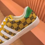 Gucci x Adidas Men's With GG Sneakers Yellow For Men ‎707850