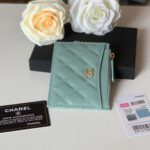 Chanel Flat Card Holder Mint Bag For Women 11.5cm/4.5in