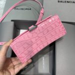 Balenciaga Hourglass XS Handbag In Dark Pink, For Women, Women's Bags 7.4in/19cm
